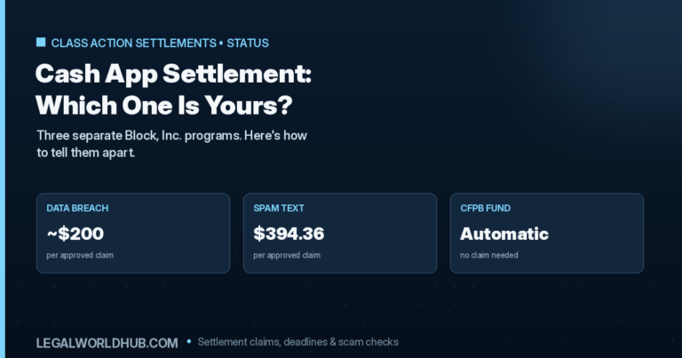 Comparing the three separate Cash App and Block Inc settlement and redress programs