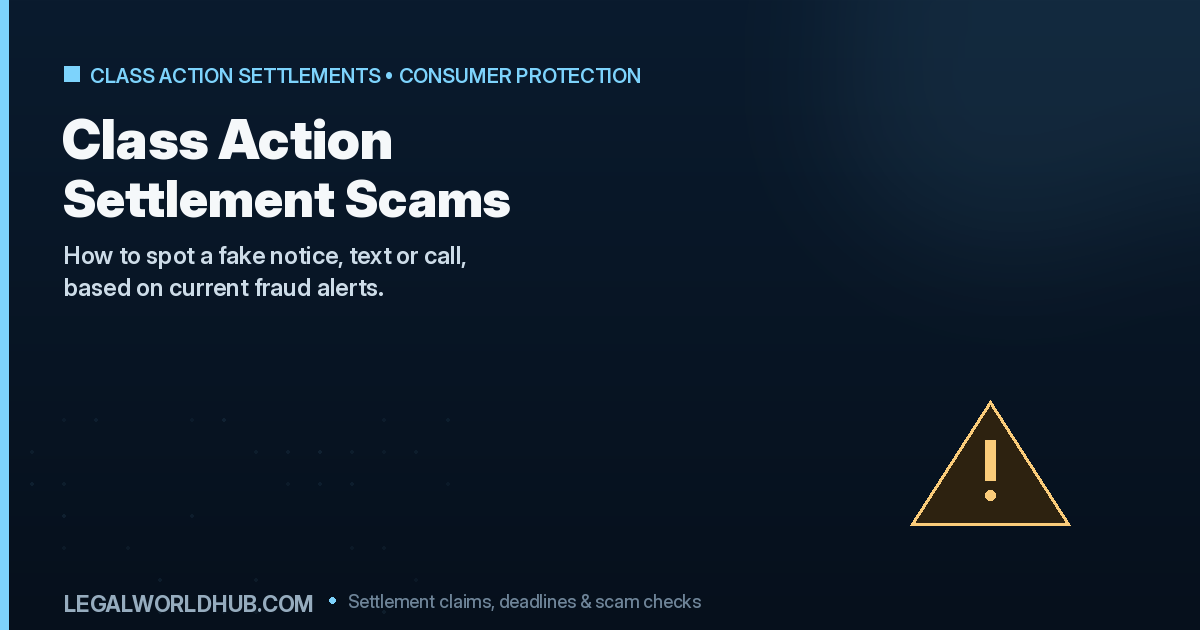 How to spot a fake class action settlement notice or scam text message