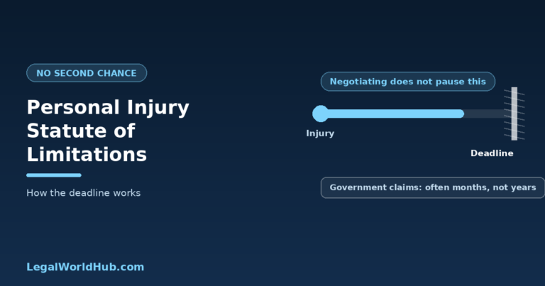 How a personal injury statute of limitations runs from the injury date to the filing deadline