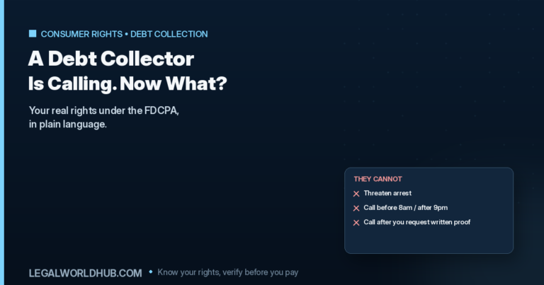 Debt collector rights under the FDCPA showing what collectors can and cannot legally do