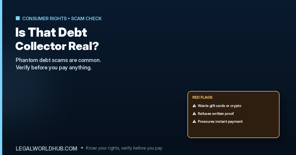 Is This Debt Collector Real, or a Scam? How to Tell Before You Pay