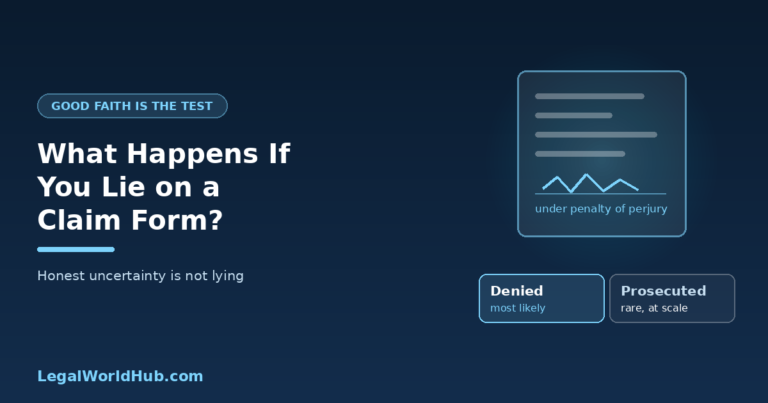 Consequences of filing a false class action claim form signed under penalty of perjury