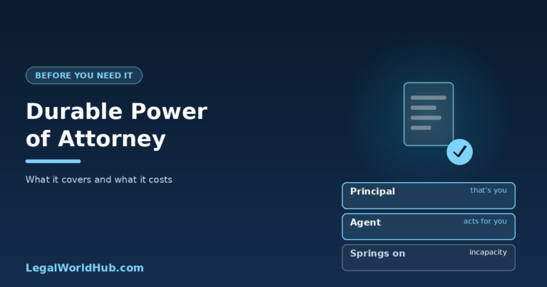 Durable power of attorney explained, covering general versus limited authority and what an agent can do