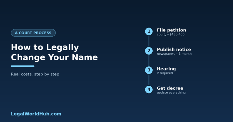 Steps to legally change your name from court petition through publication to updating identity documents