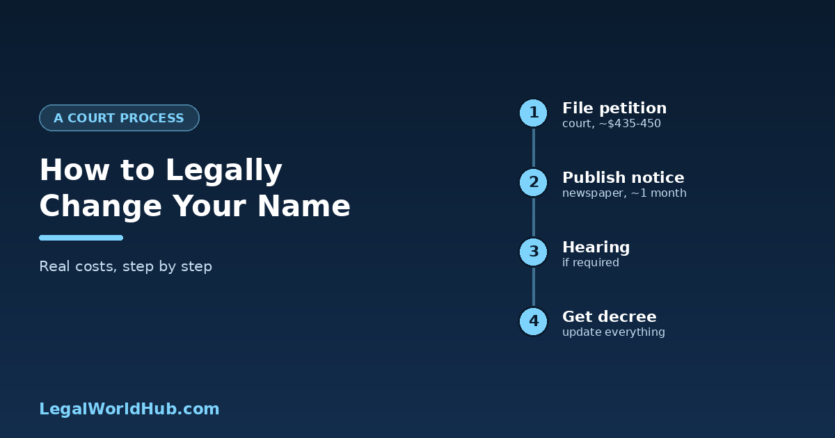 Steps to legally change your name from court petition through publication to updating identity documents