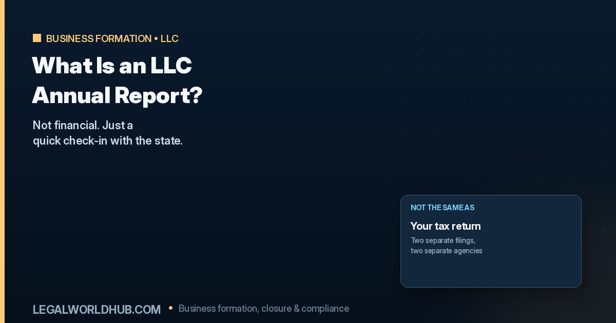 LLC annual report requirements showing what information is needed and how often to file