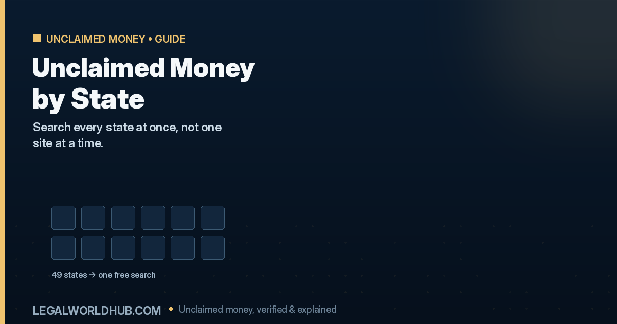 Search unclaimed money across all US states at once instead of checking each state individually