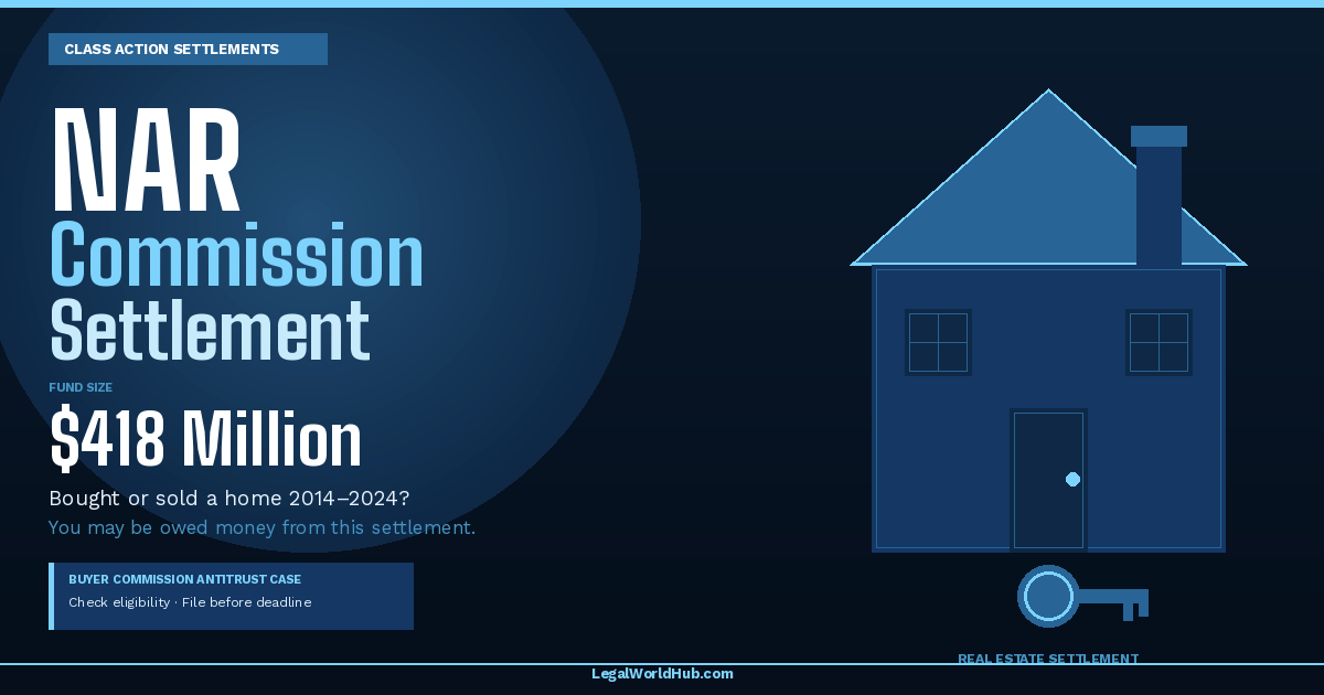 NAR Homebuyer Commission Settlement: $120M Claim Deadline October 27, 2026